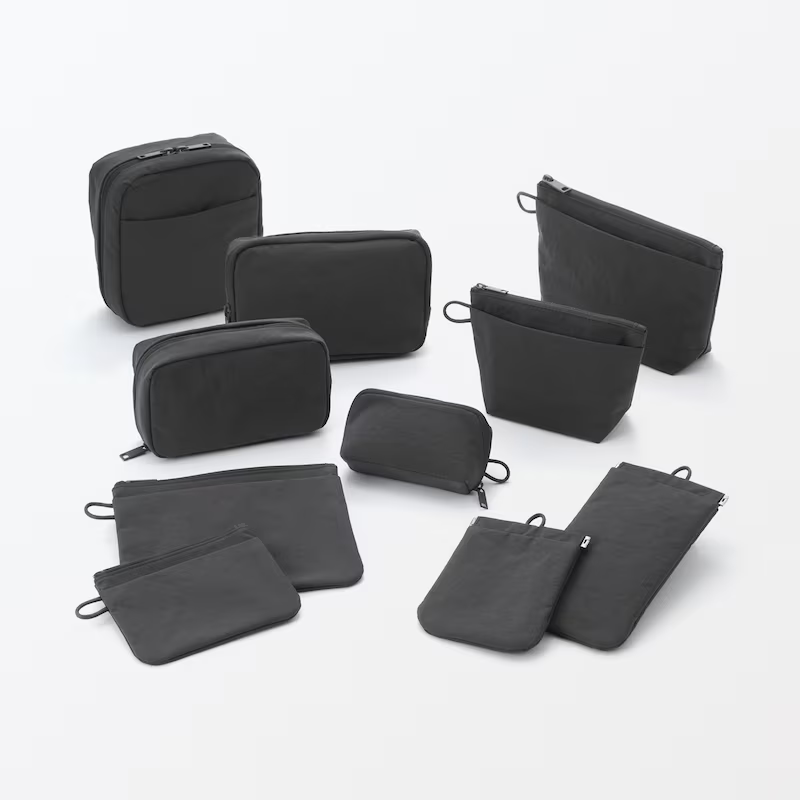 【預購】日本 MUJI 無印良品 2025年新上市 皺褶尼龍收納包-細節圖3