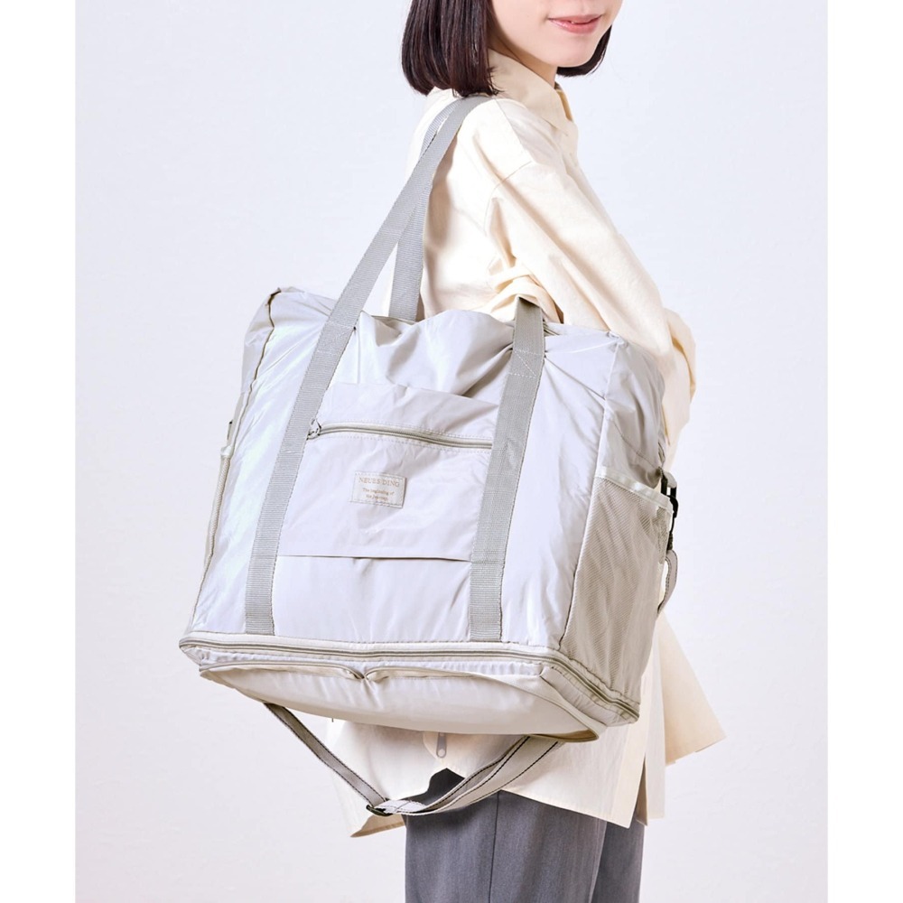 【預購】日本 3COINS 3WAY可掛式折疊旅行包-細節圖5