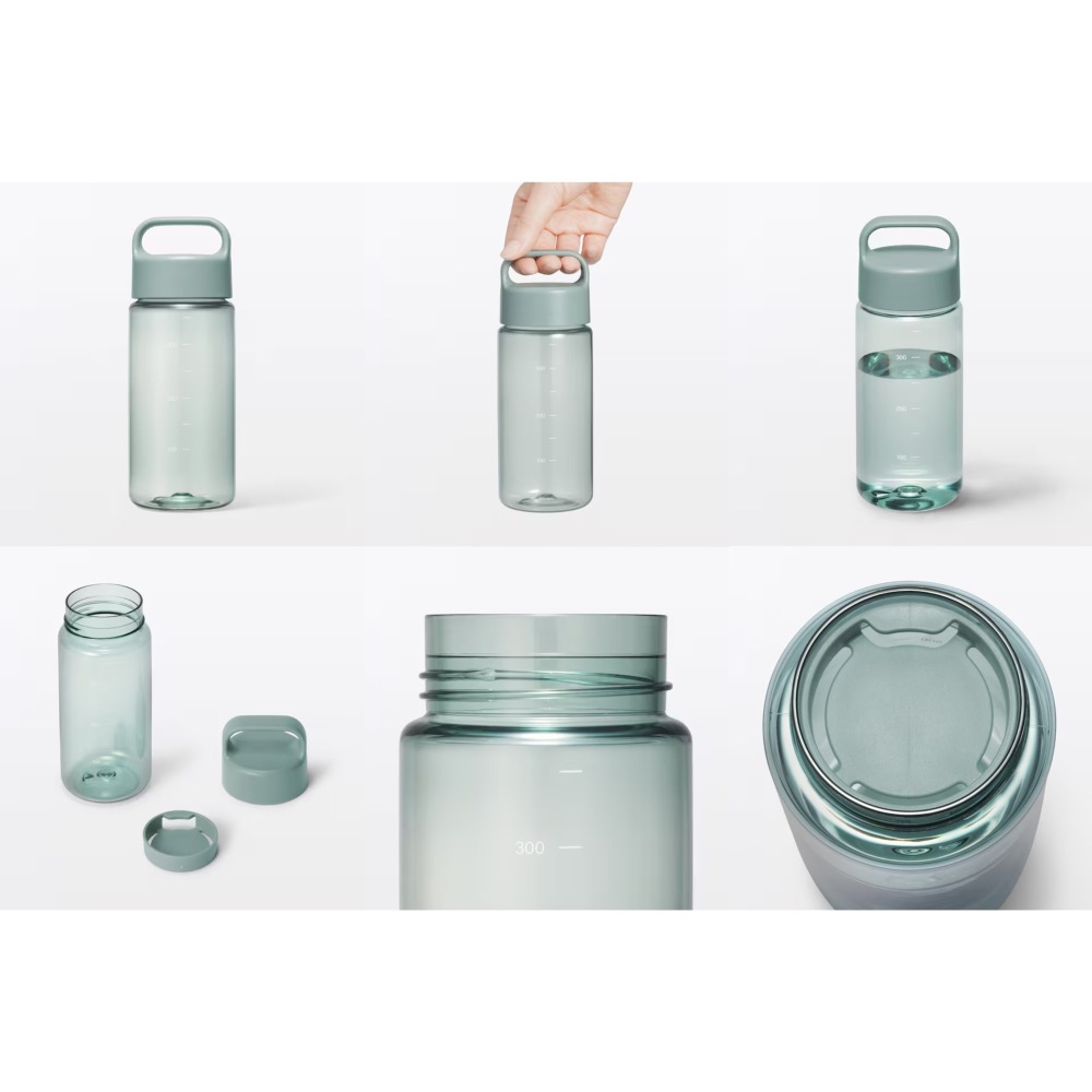【預購】日本限定 MUJI 無印良品 便攜刻度水瓶-細節圖2