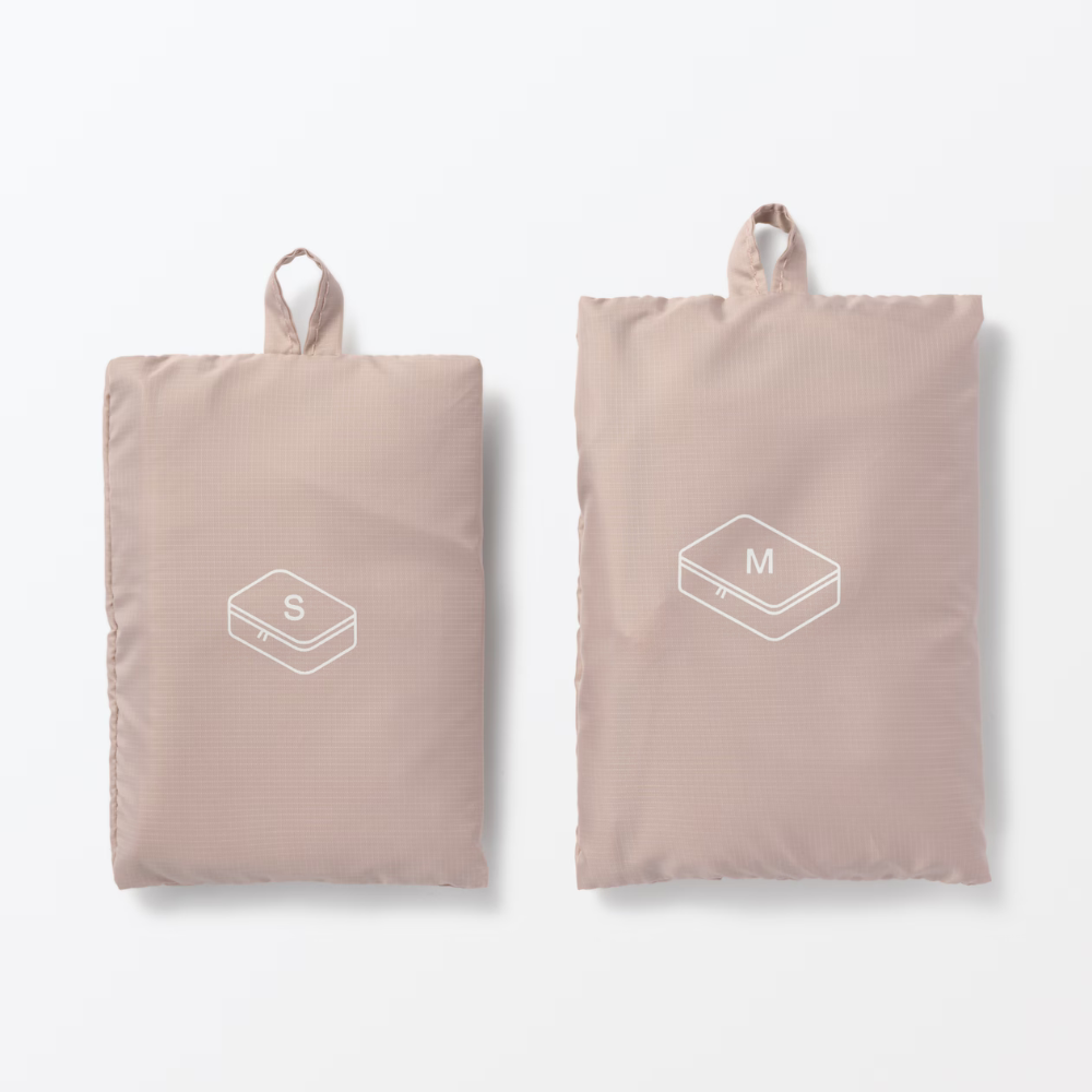 【預購】日本 MUJI 無印良品 再生尼龍可折收納袋 (單層/雙層)-規格圖11