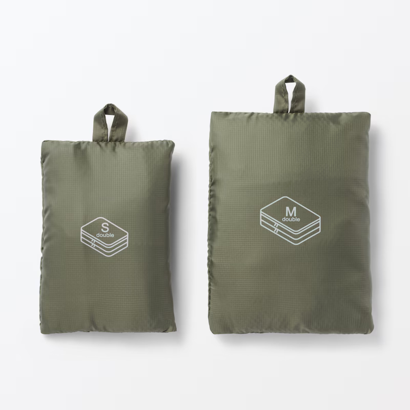 【預購】日本 MUJI 無印良品 再生尼龍可折收納袋 (單層/雙層)-規格圖11
