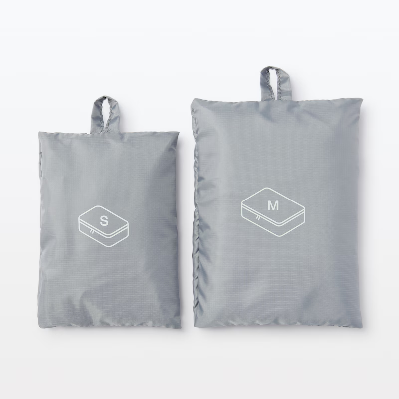 【預購】日本 MUJI 無印良品 再生尼龍可折收納袋 (單層/雙層)-規格圖11