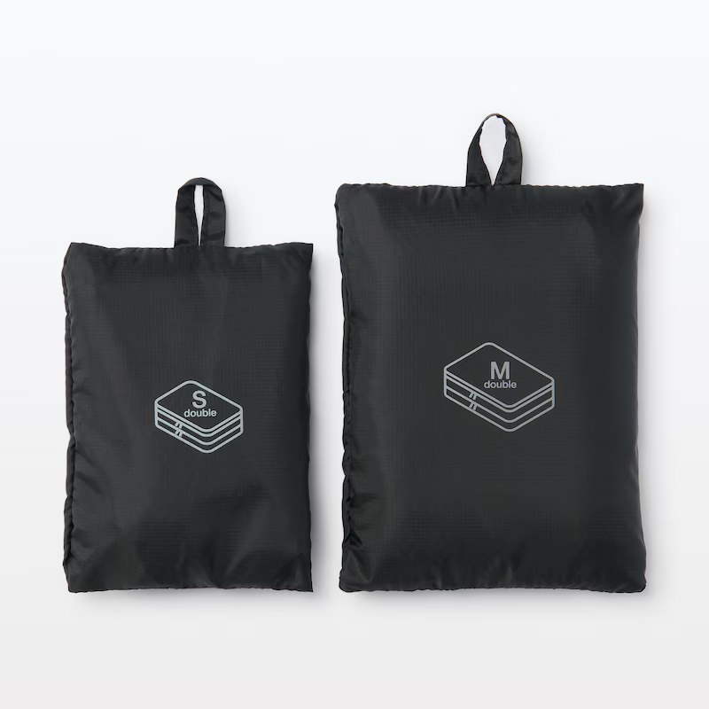 【預購】日本 MUJI 無印良品 再生尼龍可折收納袋 (單層/雙層)-規格圖11