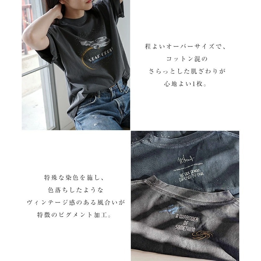 【預購】日本 ANME 宇宙印花 中性短袖T恤 M/L/XL/XXL-細節圖7