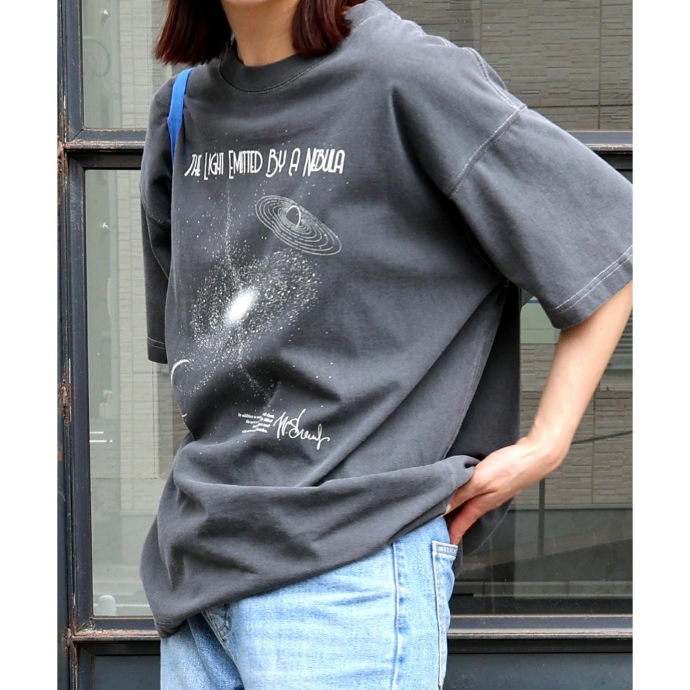 【預購】日本 ANME 宇宙印花 中性短袖T恤 M/L/XL/XXL-規格圖11