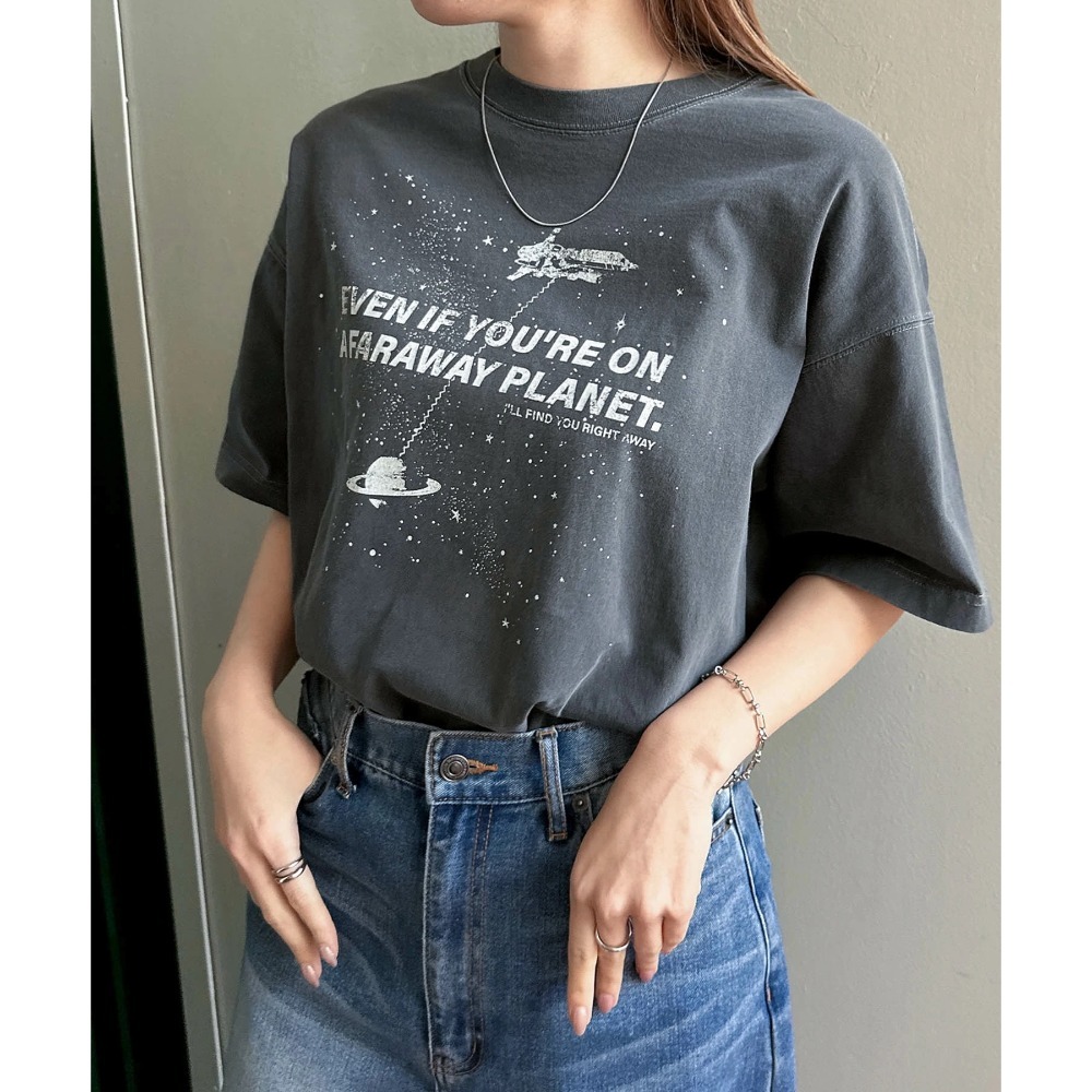 【預購】日本 ANME 宇宙印花 中性短袖T恤 M/L/XL/XXL-規格圖11