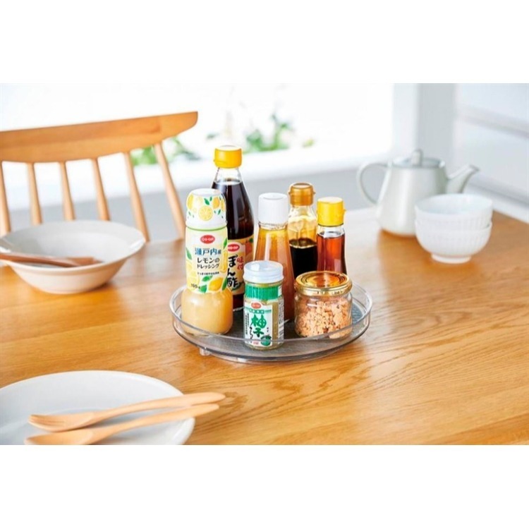 【預購】日本 COGIT 透明冰箱旋轉置物盤 (淺型/深型)-細節圖2