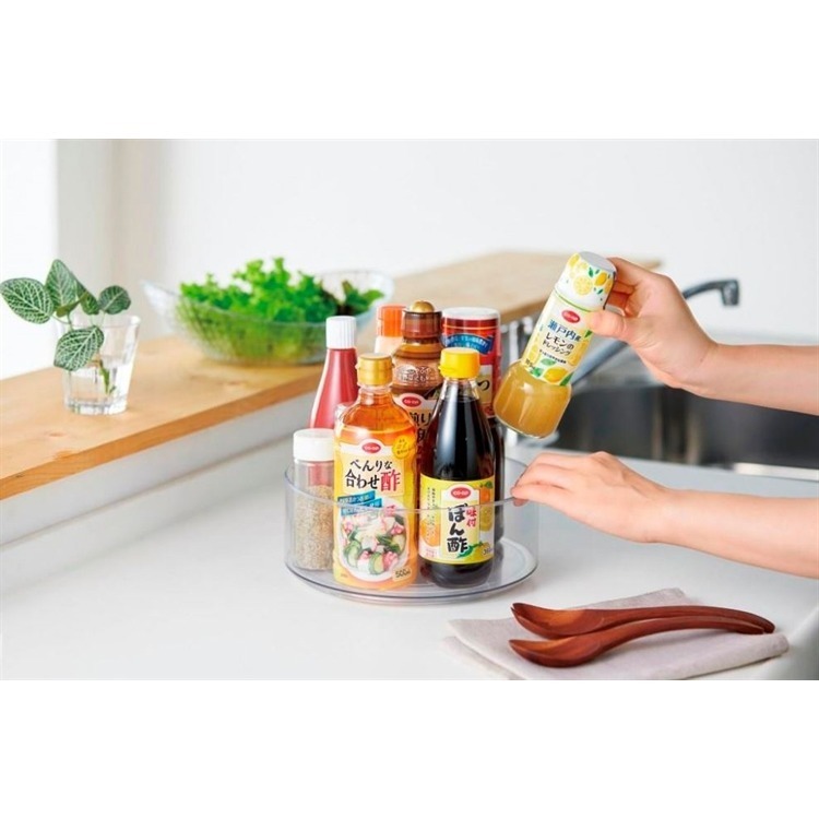 【預購】日本 COGIT 透明冰箱旋轉置物盤 (淺型/深型)-細節圖10