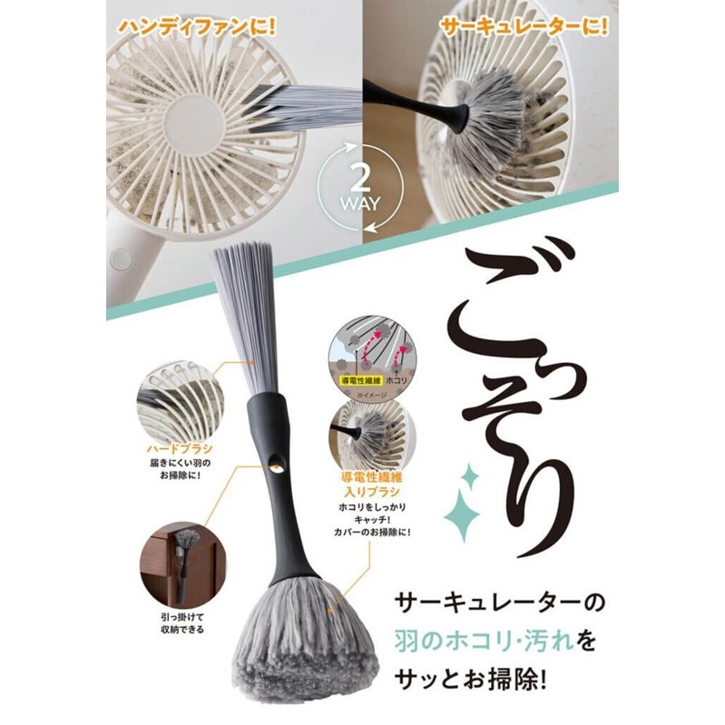 【預購】日本 COGIT 2WAY 循環扇縫隙清潔刷-細節圖2