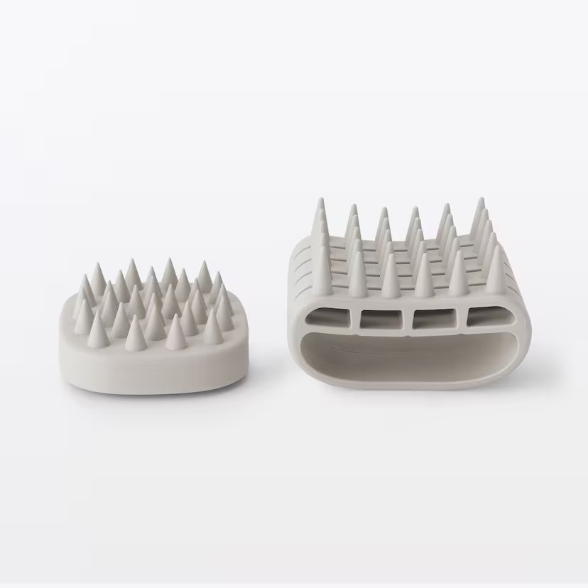 【預購】日本 MUJI 無印良品 矽膠頭皮按摩刷 / 矽膠洗髮按摩刷