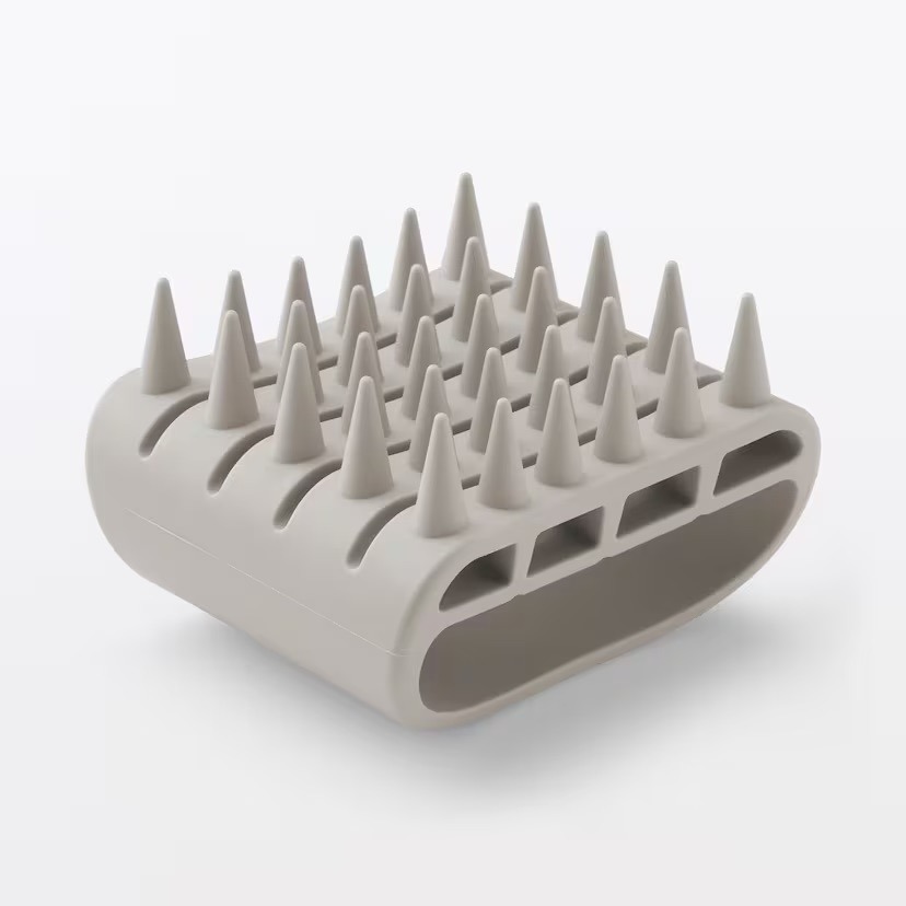 【預購】日本 MUJI 無印良品 矽膠頭皮按摩刷 / 矽膠洗髮按摩刷-細節圖6