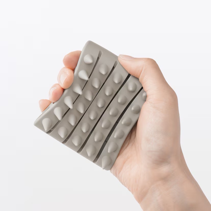 【預購】日本 MUJI 無印良品 矽膠頭皮按摩刷 / 矽膠洗髮按摩刷-細節圖7