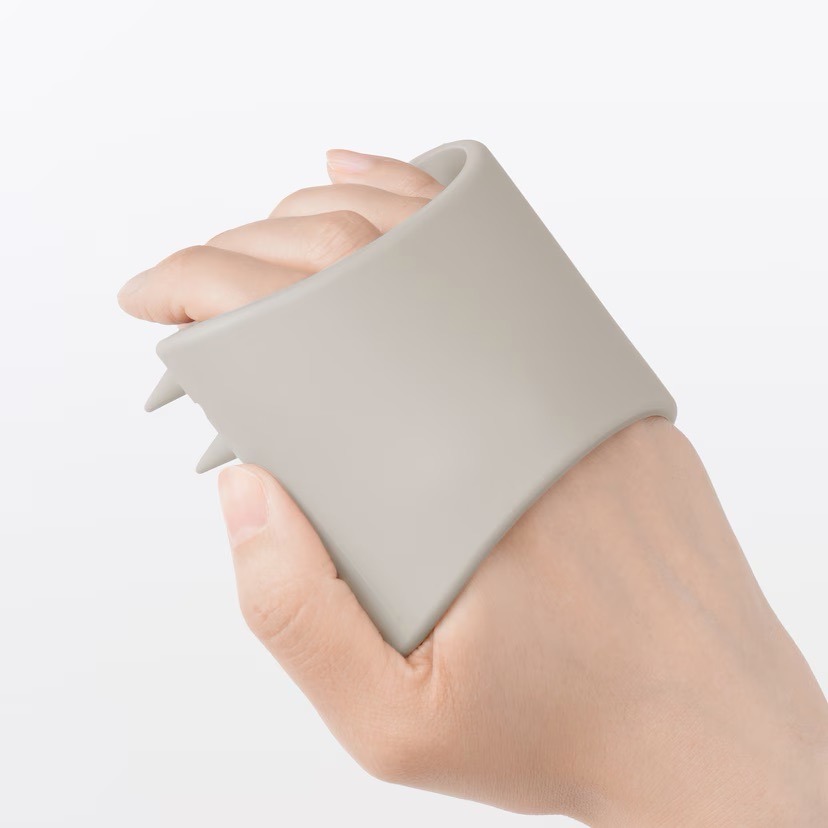 【預購】日本 MUJI 無印良品 矽膠頭皮按摩刷 / 矽膠洗髮按摩刷-細節圖8