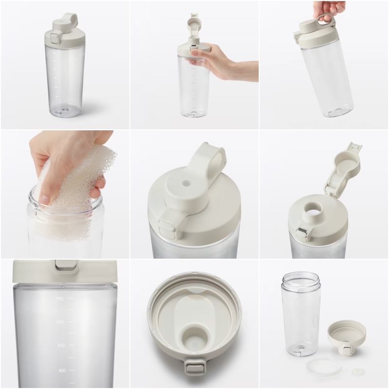【預購】日本 MUJI 無印良品 廣口徑一鍵開啟隨手水壺-細節圖4