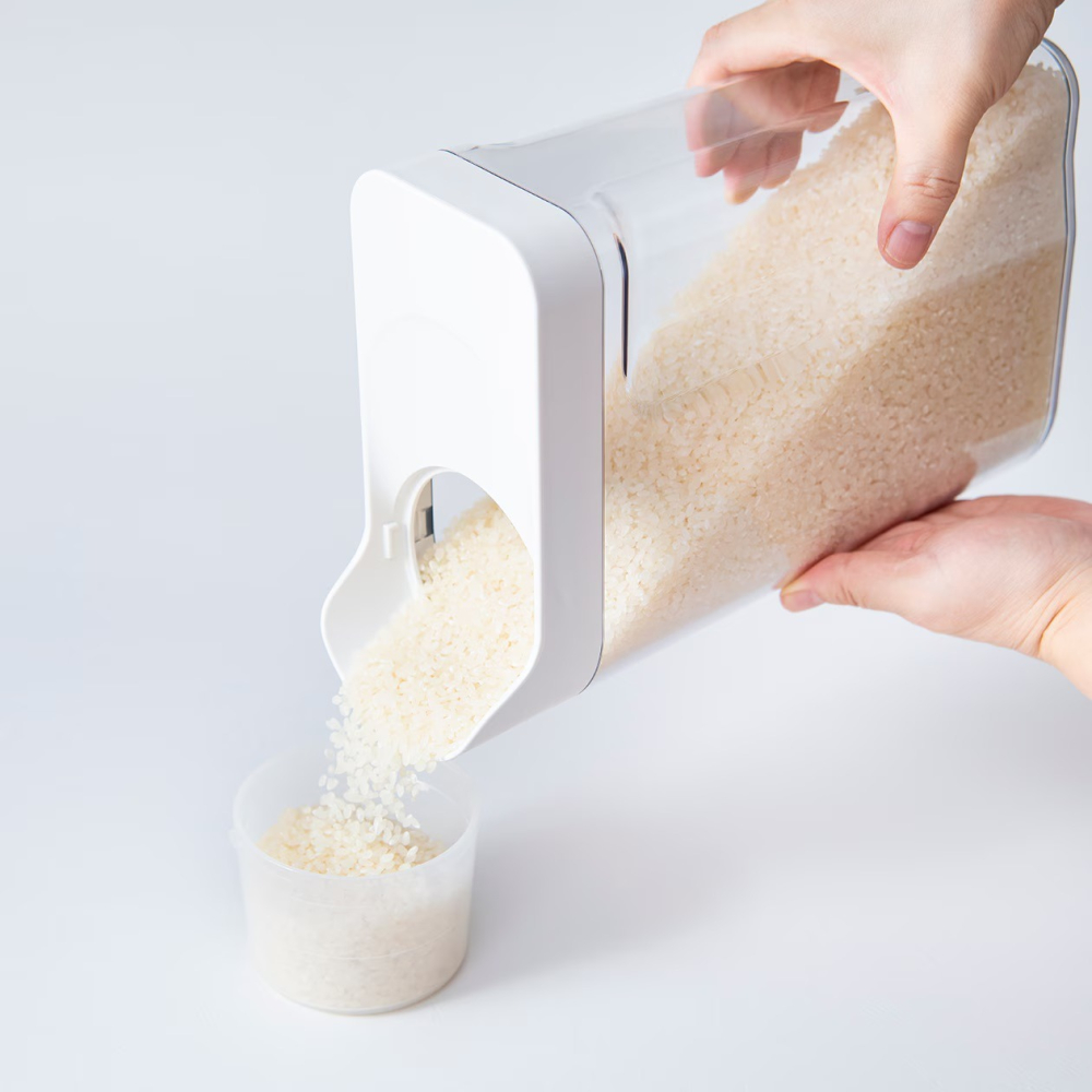 【預購】日本 MUJI 無印良品 冷藏庫用米保存容器(約2kg用)-細節圖8