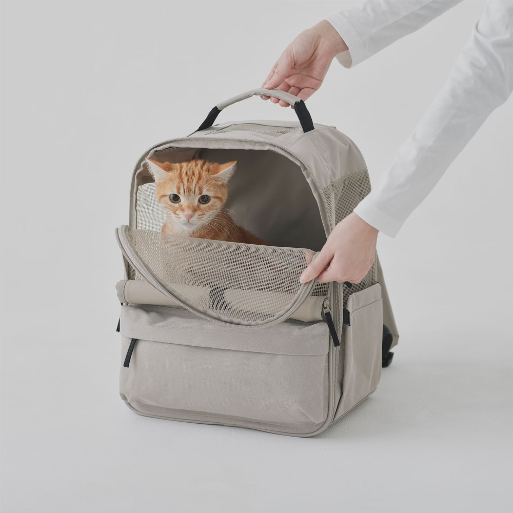 【預購】日本 MUJI 無印良品 寵物用背包型外出提袋-細節圖8