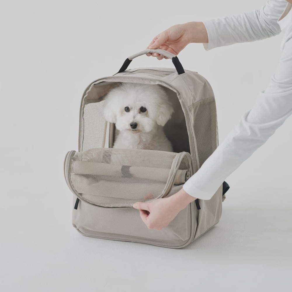 【預購】日本 MUJI 無印良品 寵物用背包型外出提袋-細節圖9
