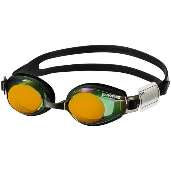 現貨·日本原裝進口🇯🇵【SWANS】 6-12歲高防霧抗UV兒童蛙鏡可以寫名字！兒童電鍍泳鏡 SJ24M-規格圖2