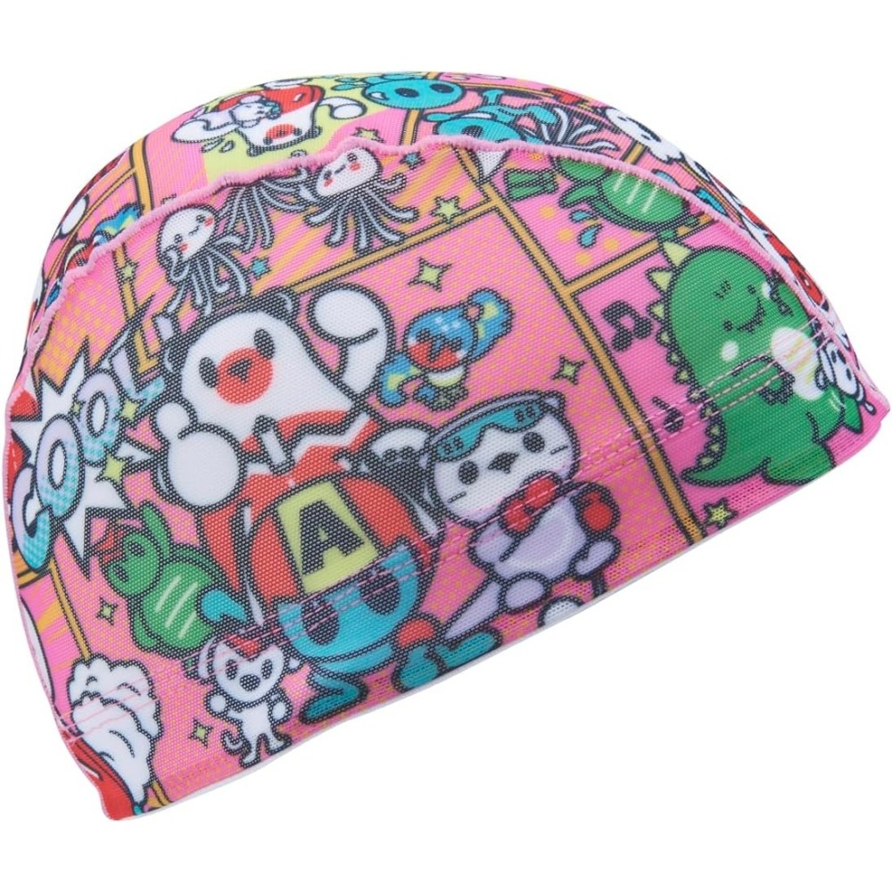 【ARENA】日本製網帽 訓練用舒適不勒 編織帽 ARENA君 泳帽 游泳 泡湯 競泳 戲水 AS5FSC57U-細節圖2