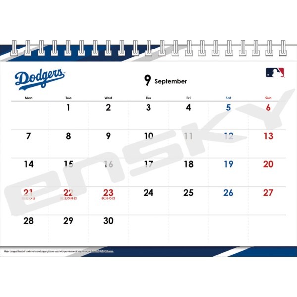 現貨免等 26年最新⭐大谷翔平2026桌曆 年曆  MLB 道奇 交換禮物 官方年曆 洛杉磯道奇-細節圖3