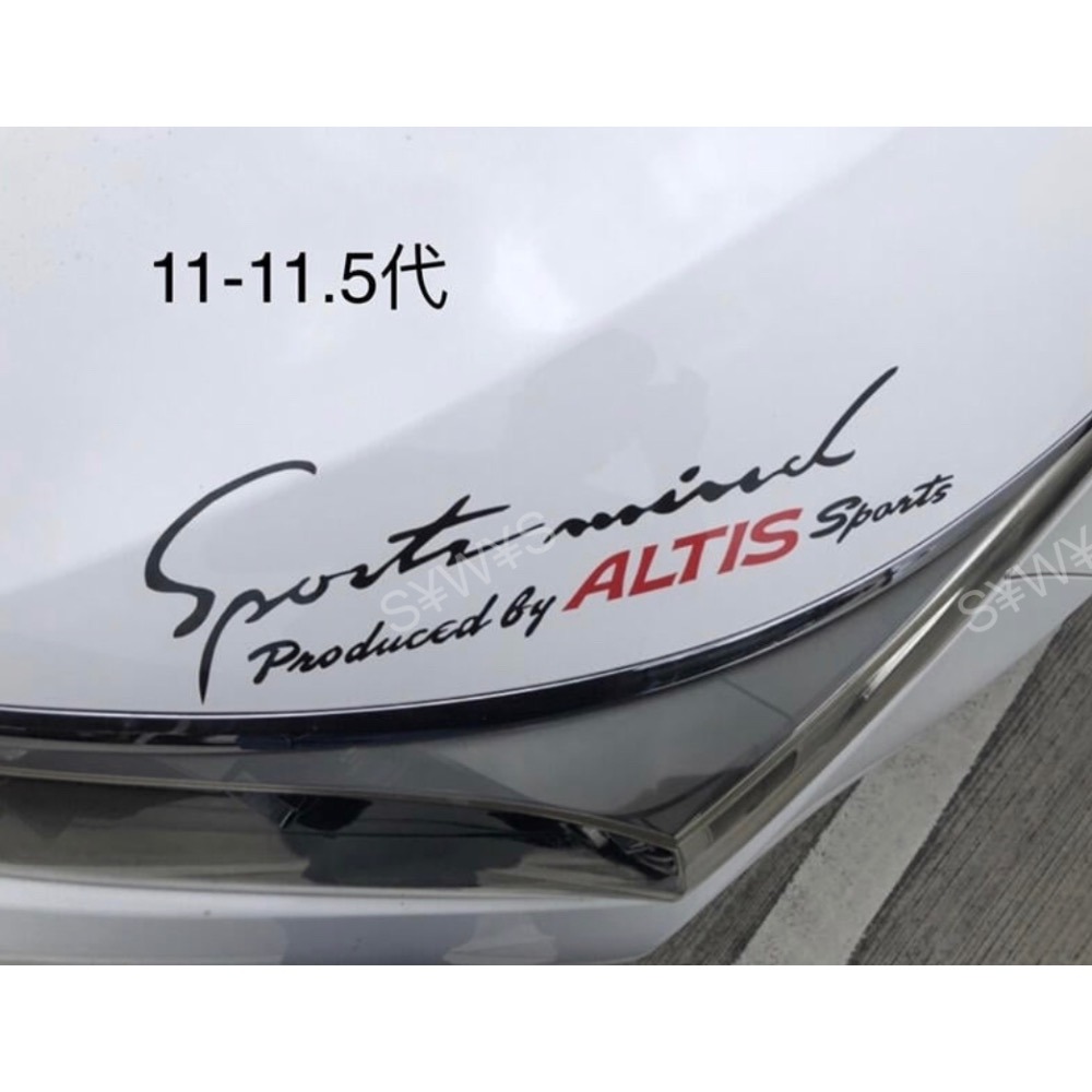 toyota 防水 反光貼紙 altis sports ALTIS X wish 車身燈眉貼 車貼 yaris rav4-細節圖3