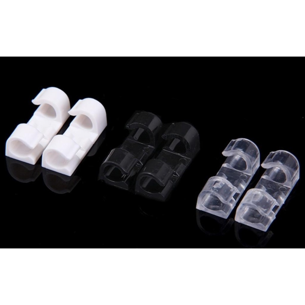 2卡40入 整線扣 線材理線器 附3M雙面膠 配線器 理線夾 線路固定 整理座 固線器 固定器 固線夾集線器 電線收納器-細節圖5