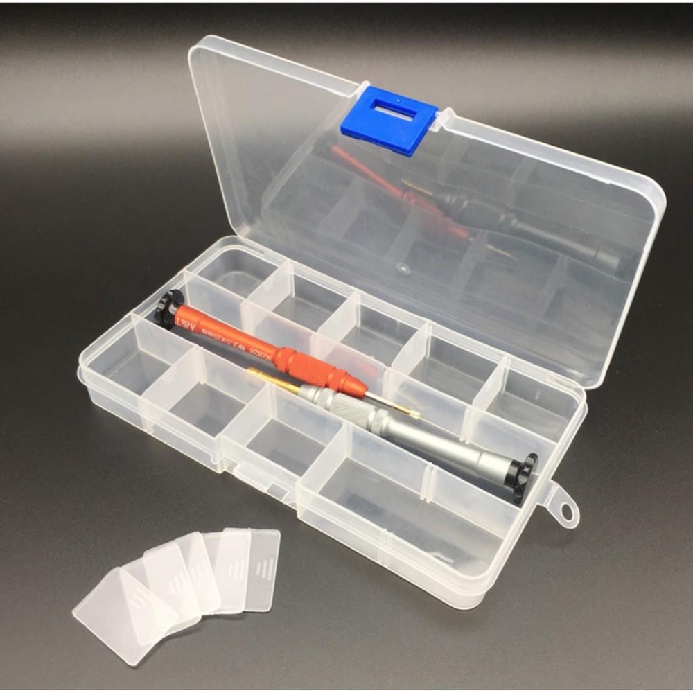 模型零件元件盒 電子零件盒 多功能塑料收納盒 螺絲收纳盒 内部可分拆 首飾化妝品飾品收納盒 分類盒 透明塑料盒-細節圖7