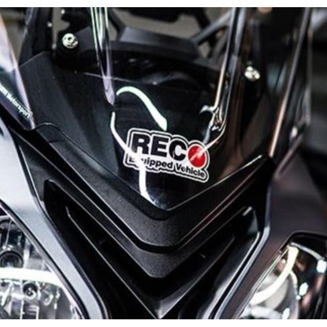 REC record 錄影 防水 貼紙 裝備車輛 行車紀錄 重機貼 警示貼 錄影中 車尾 反光貼 車貼-細節圖3