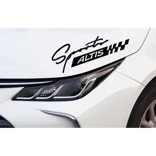 防水 燈眉貼 sports 賽旗 sport 旗格貼 車貼 貼紙 車身貼 後擋貼 反光貼 裝飾貼 刮痕遮蔽引擎蓋貼-細節圖5