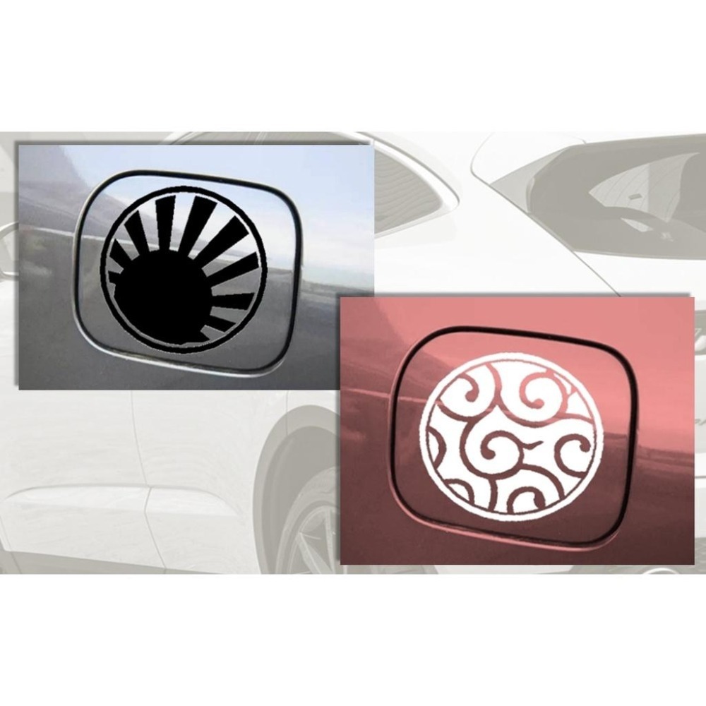 防水 貼紙 汽車貼紙 油箱蓋貼 反光貼 油箱貼 車貼 裝飾貼 卡夢紋路 玻璃貼 車身貼 後擋貼-細節圖4