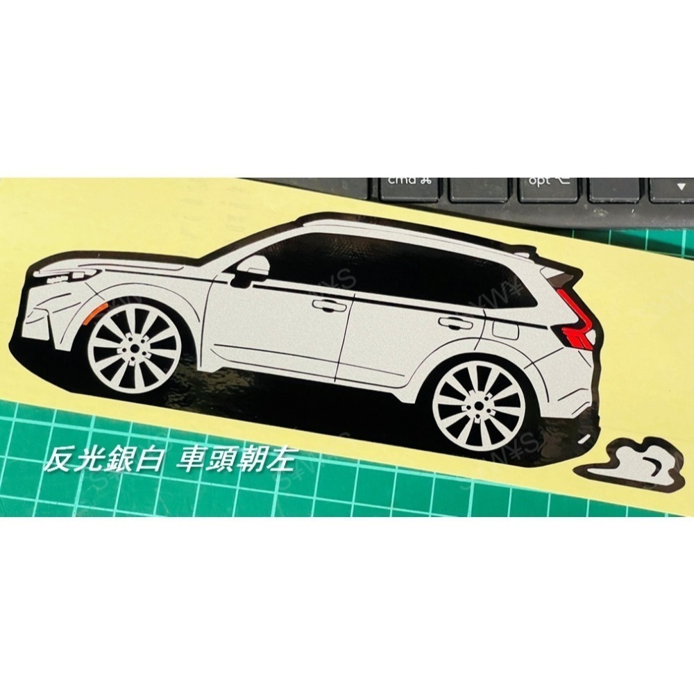 防水 貼紙 honda 6代 crv CR-V cr-v 本田 反光貼 後擋車貼 客製 玻璃貼 裝飾貼 貼紙-細節圖4