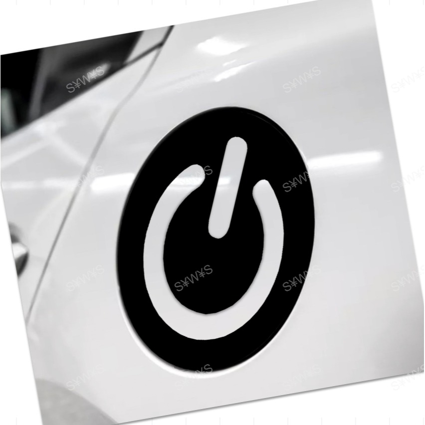 付刮板_ 防水 貼紙 電源logo 油箱蓋貼紙 mazda3 馬3 3代 4代 4門/5門 車貼 客製其他車款 油箱裝飾-細節圖5