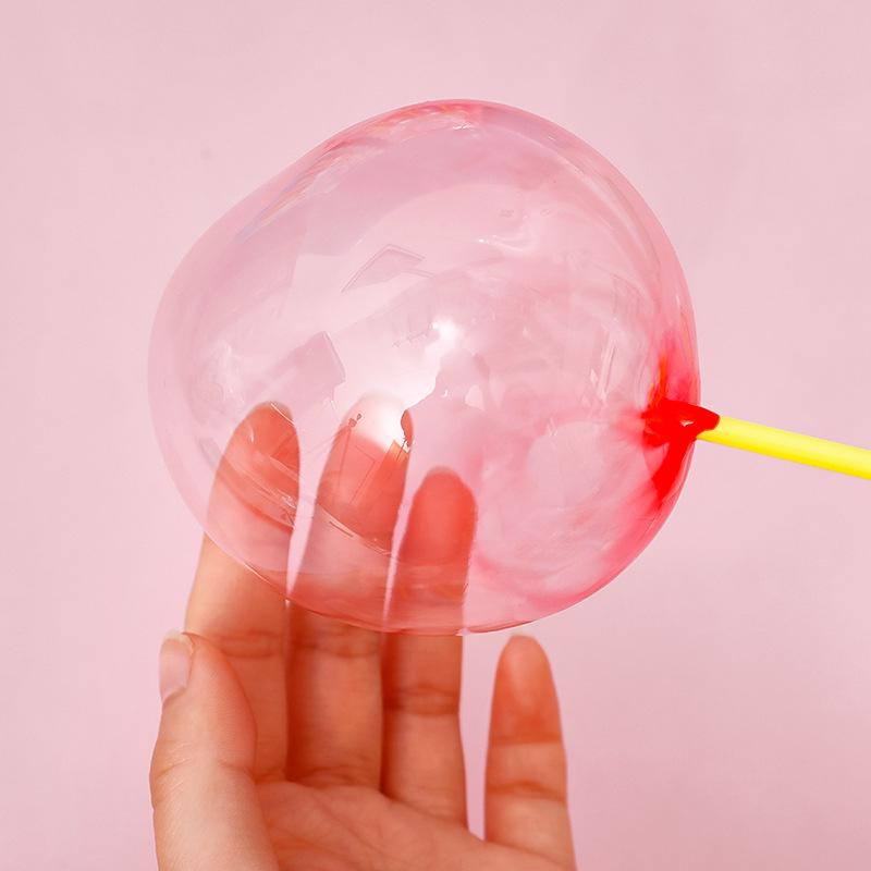 【小資特】七彩泡泡膠 吹泡泡玩具 吹泡膠 太空氣球 泡泡氣球 兒童玩具-細節圖4