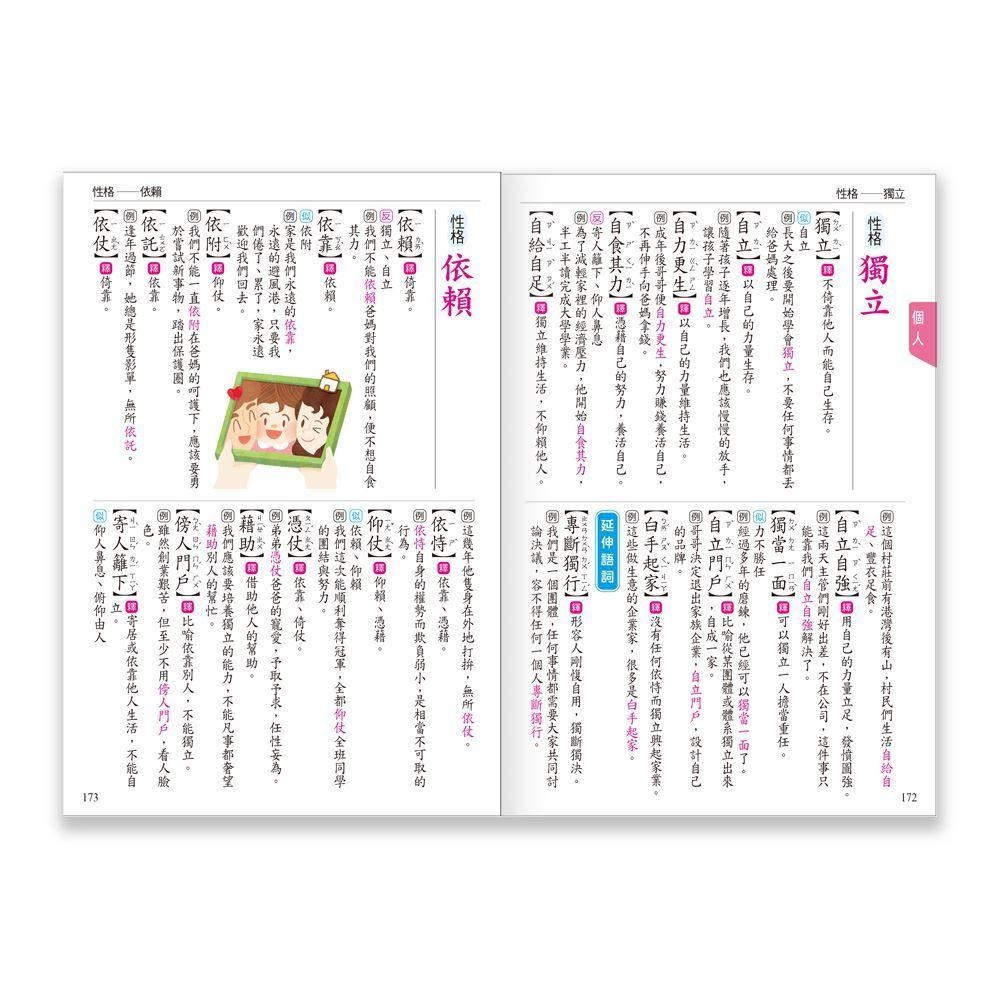 【小資特】(25k)高分作文贏在用好詞(精) (32k)學生作文必備語詞選 作文辭典-細節圖2