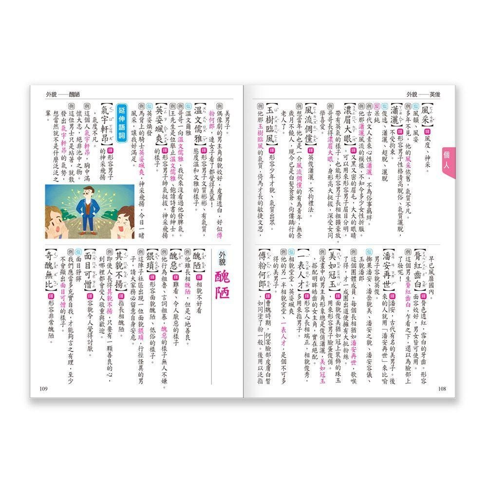 【小資特】(25k)高分作文贏在用好詞(精) (32k)學生作文必備語詞選 作文辭典-細節圖3