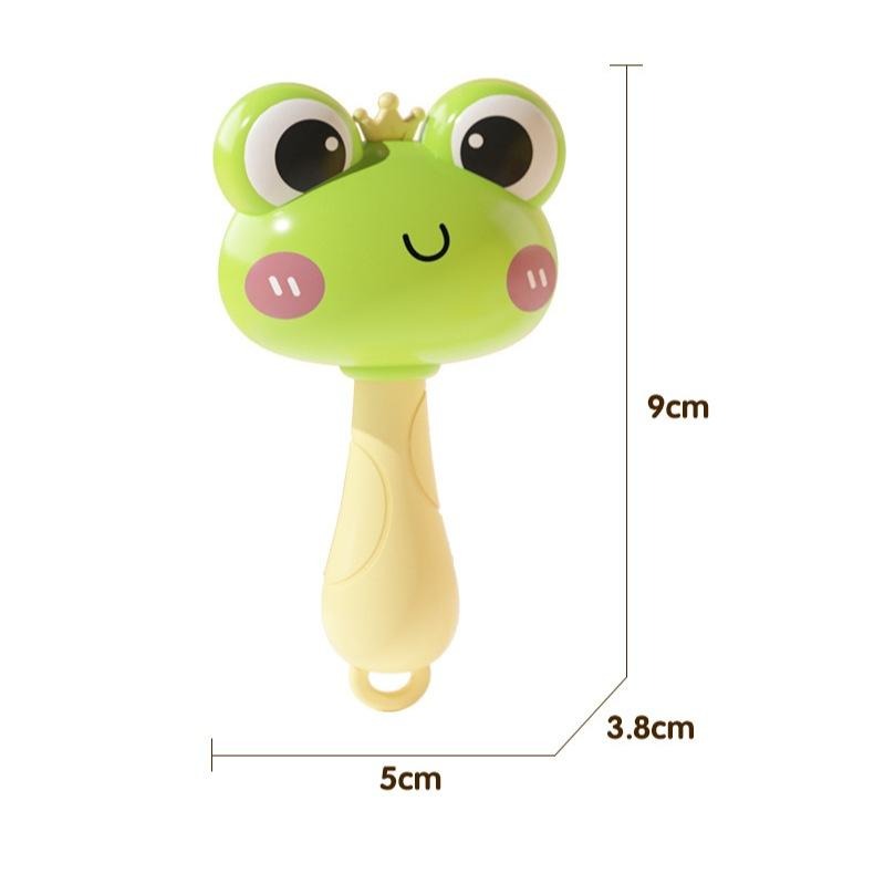 【小資特】小沙錘 青蛙沙錘 萌鴨沙錘 嬰兒早教玩具 兒童小搖鈴 新生兒寶寶抓握訓練 可啃咬水煮鈴-細節圖4