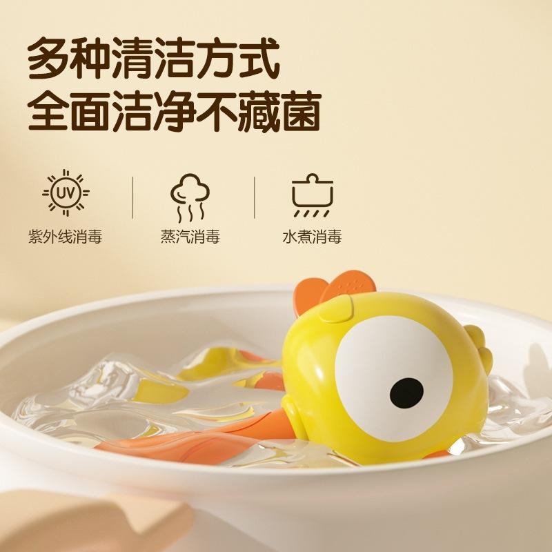 【小資特】小沙錘 青蛙沙錘 萌鴨沙錘 嬰兒早教玩具 兒童小搖鈴 新生兒寶寶抓握訓練 可啃咬水煮鈴-細節圖8