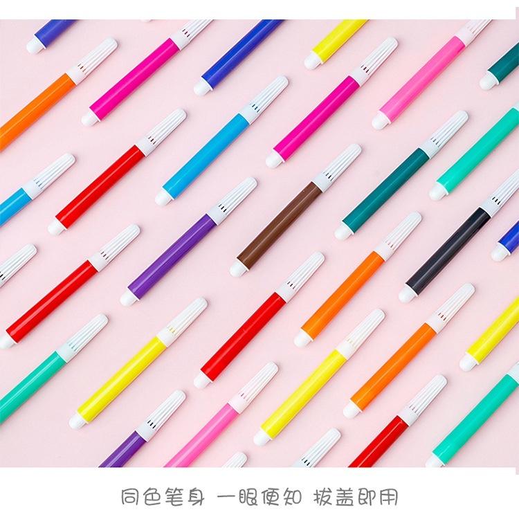 【小資特】彩色筆 12色套裝  方便攜帶 塗鴉水彩筆 塗鴉筆 標記筆-細節圖7