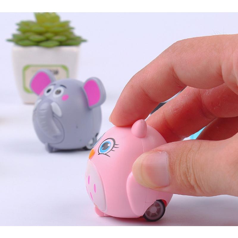 【小資特】超可愛動物回力小汽車 迷你可愛小動物慣性汽車 幼稚園兒童獎勵小獎品玩具 卡通動物迴力車 動物迷你迴力車-細節圖3
