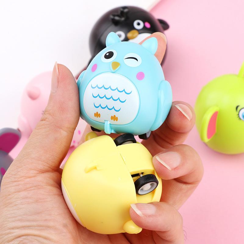 【小資特】超可愛動物回力小汽車 迷你可愛小動物慣性汽車 幼稚園兒童獎勵小獎品玩具 卡通動物迴力車 動物迷你迴力車-細節圖7