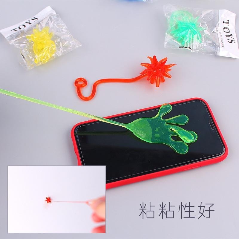 【小資特】創意整蠱彈性伸縮粘性手掌 懷舊黏性玩具 傳統童玩 懷舊玩具 海洋動物 壁虎 黏黏手 蜘蛛網  黏牆蜘蛛人-細節圖4