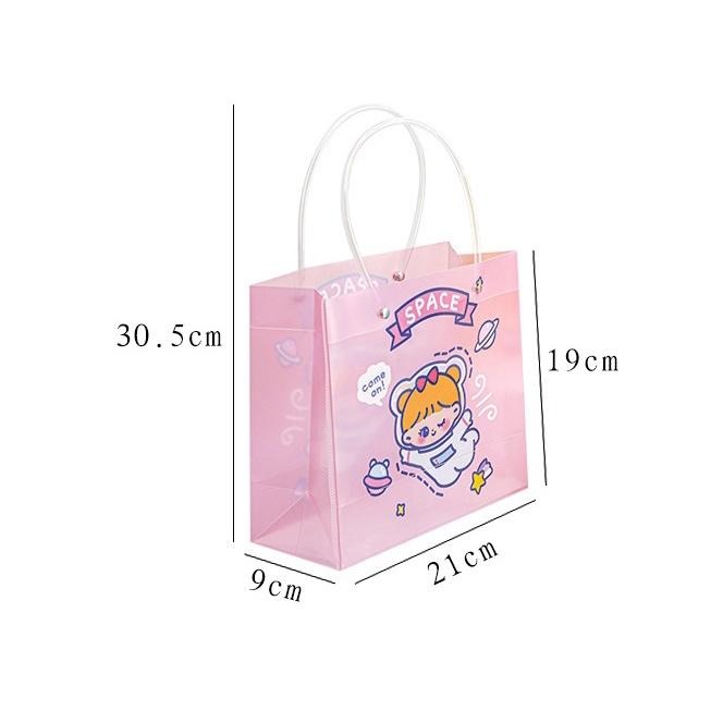 【小資特】美術袋 防水袋 提袋 可愛卡通袋 可愛手提袋 禮物袋 雜物袋 隨手袋 禮品袋 學生戶外便攜手提包-細節圖6