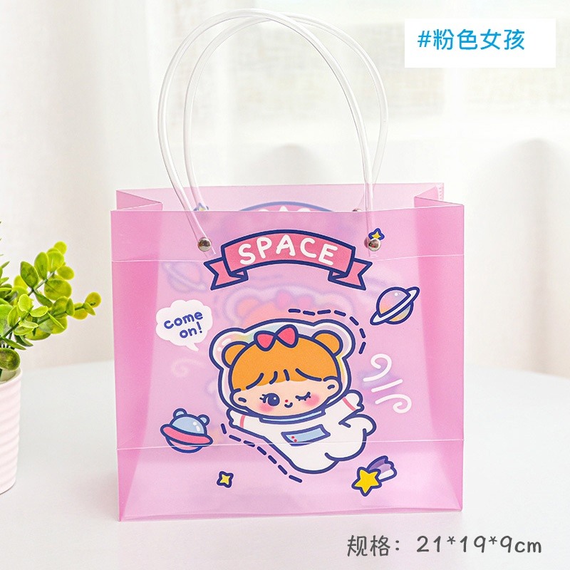 【小資特】美術袋 防水袋 提袋 可愛卡通袋 可愛手提袋 禮物袋 雜物袋 隨手袋 禮品袋 學生戶外便攜手提包-規格圖9