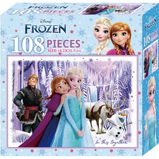 冰雪奇緣 108片盒裝拼圖(C)