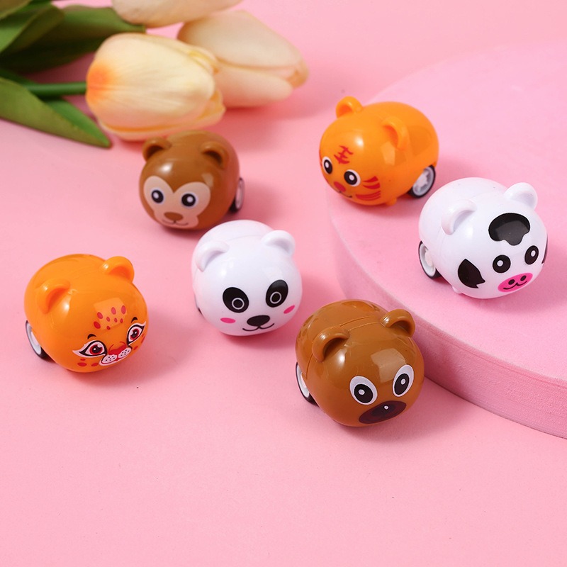 【小資特】兒童玩具回力小汽車 迷你可愛小動物慣性汽車 幼稚園兒童玩具 卡通動物迴力車 動物迷你迴力車 迴力工程車-規格圖9