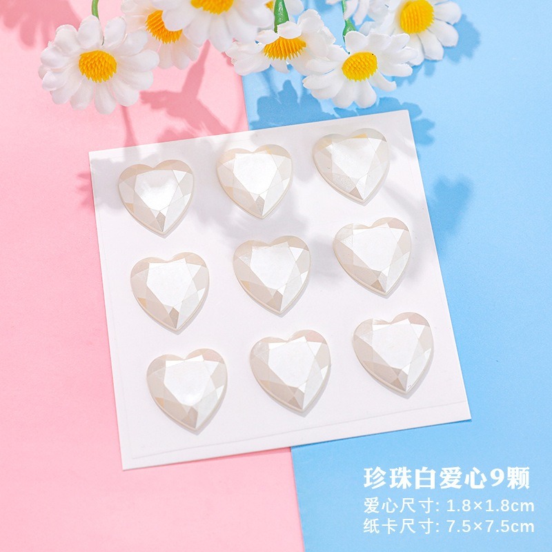 【小資特】鑽石貼紙 水鑽貼紙 水晶貼紙 閃亮星星水晶貼 可愛創意DIY手機相冊裝飾彩色貼紙 鑽石愛心貼紙-規格圖9