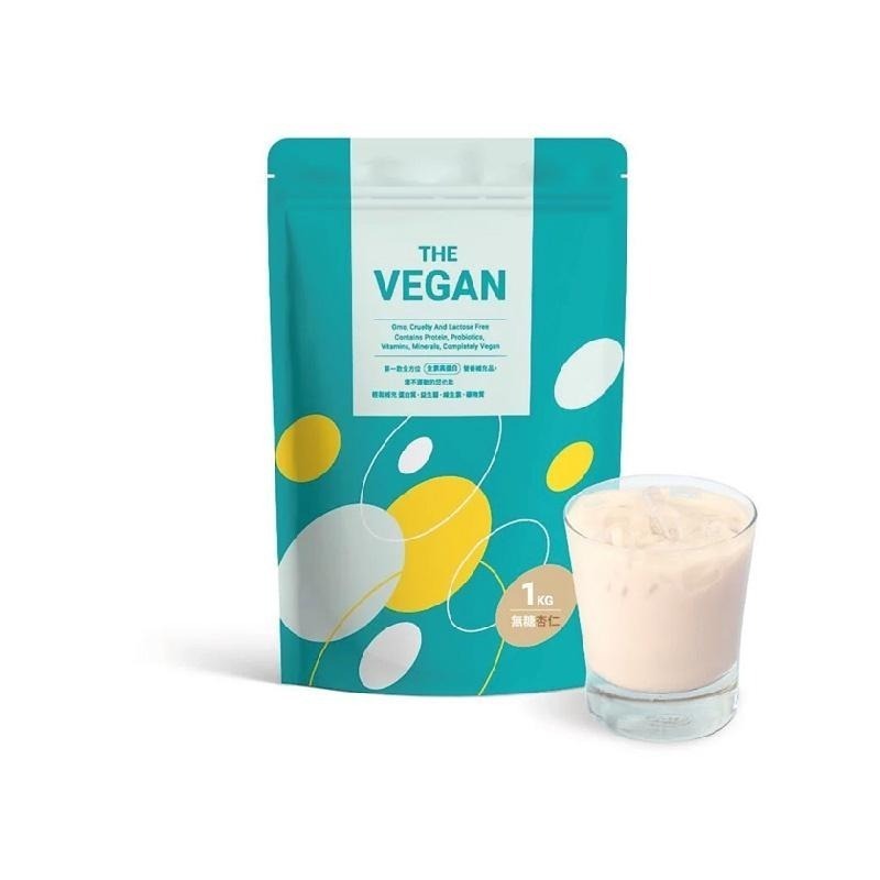 【樂維根】THE VEGAN植物性優蛋白-無加糖杏仁(1kg) 買就送40g隨身包2包(隨機口味)-細節圖2