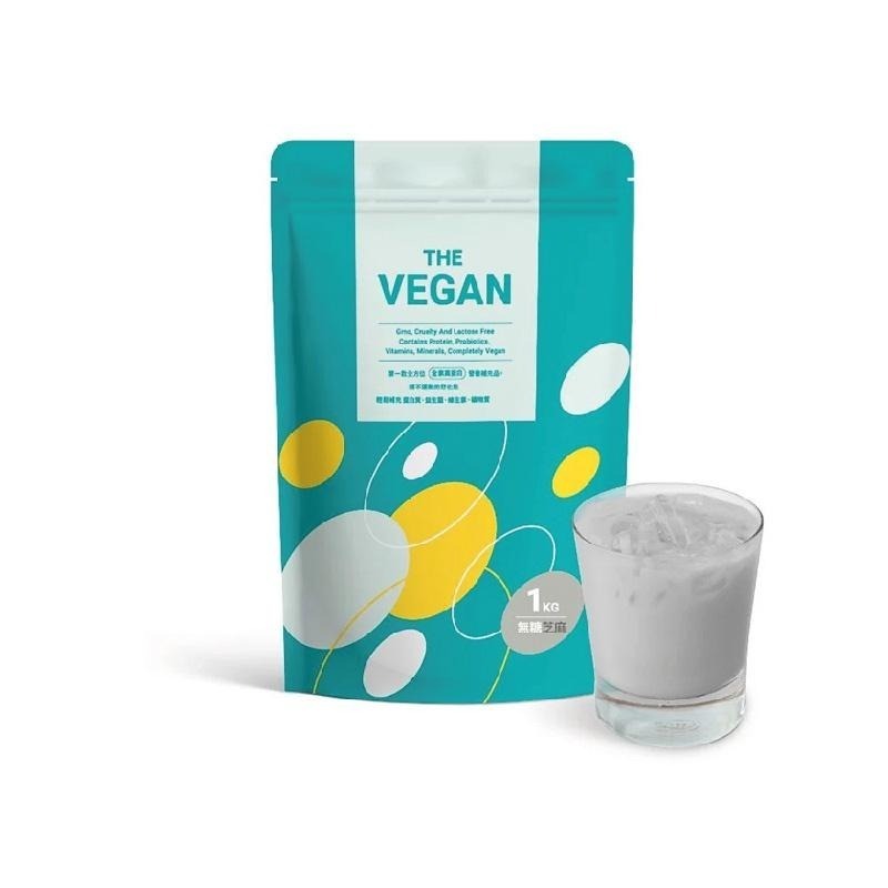 【樂維根】THE VEGAN植物性優蛋白-無加糖芝麻(1kg) 買就送40g隨身包2包(隨機口味)-細節圖2