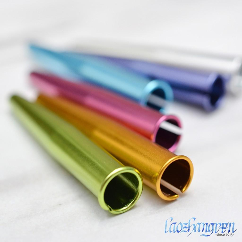 KUTSUWA 彩色鋁製鉛筆套 6入 - 日本文具 鉛筆 色鉛筆 保護套 蓋子 鉛筆蓋 鉛筆保護 鉛筆保護蓋 鉛筆保護套-細節圖2