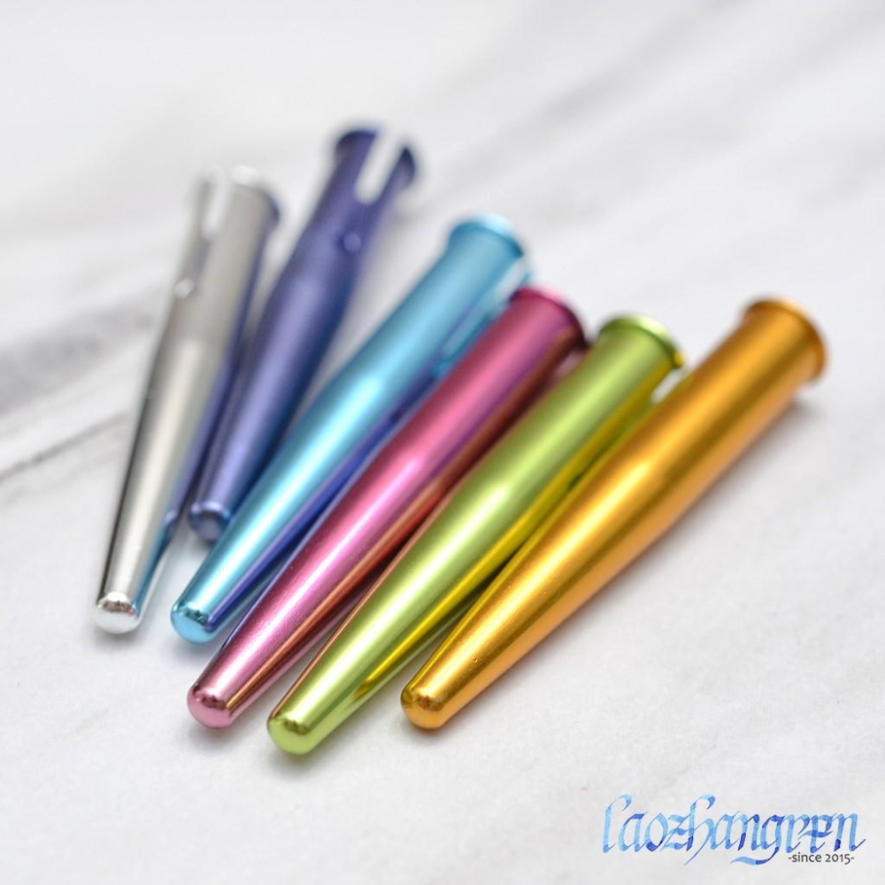 KUTSUWA 彩色鋁製鉛筆套 6入 - 日本文具 鉛筆 色鉛筆 保護套 蓋子 鉛筆蓋 鉛筆保護 鉛筆保護蓋 鉛筆保護套-細節圖3